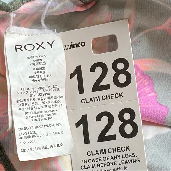 ROXY Castaway Floral Knotted Crop Rash Vest Top - Picture 7 of 8